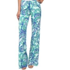 VGUC Lilly Pulitzer Georgia May Palazzo Pants Dahlia Paisley
